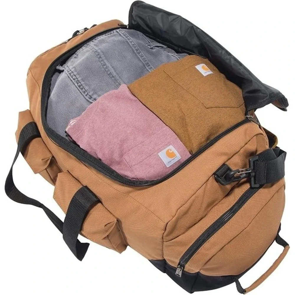 Carhartt Utility Duffel 40L Heavy-Duty Gear Bag BB0325 Rain Defender Black
